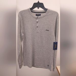 Men's Polo Sleepwear Grey Small Thermal